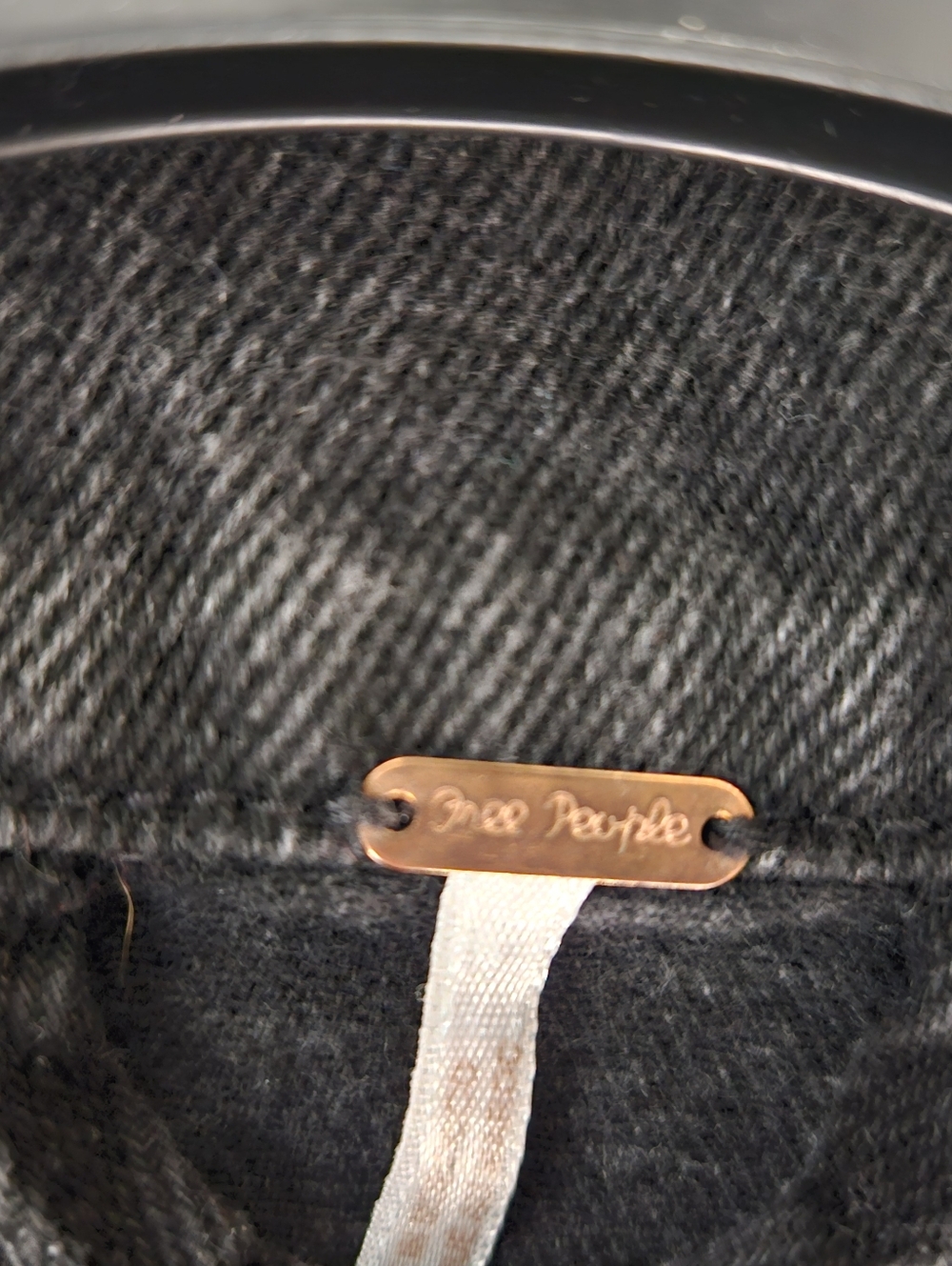 Free People Black Womens Denim Jacket, P2P 18" Fits Like Sm, EC - Picture 4 of 7
